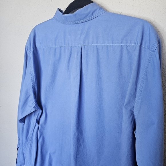 Hunt Club Womens Long Sleeve Collared Button Embroidered Crest Shirt Size 16‎ - Picture 7 of 8